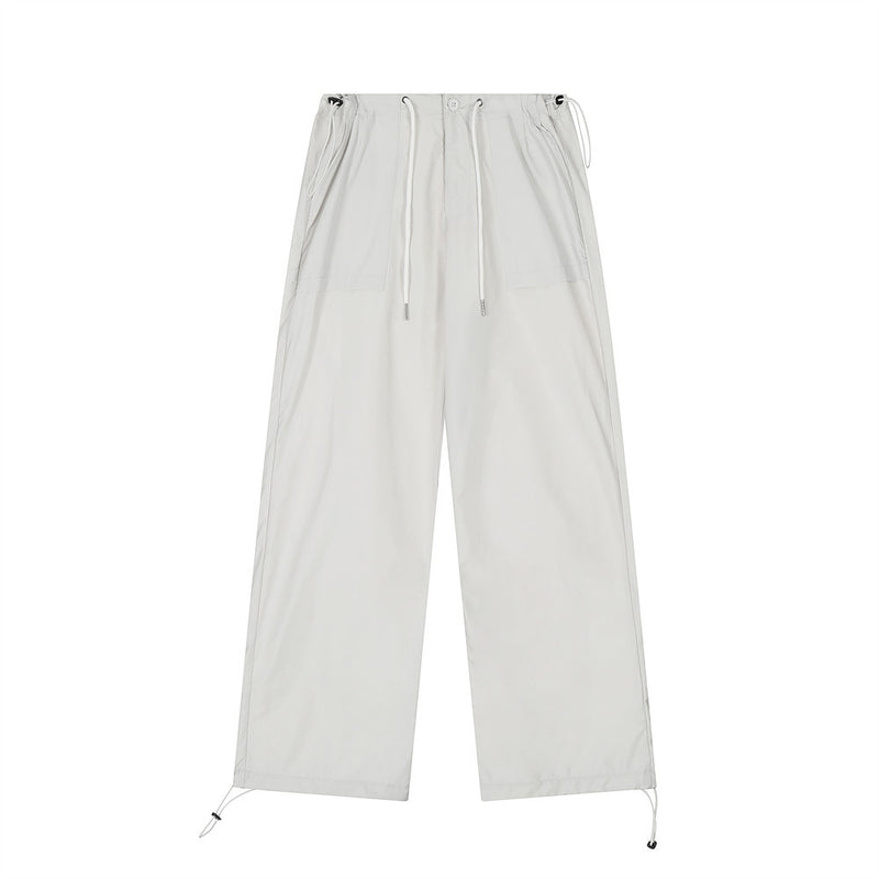 Men Sweatpants Workwear Casual Pants Men's Summer Loose Straight Wide Leg Pants