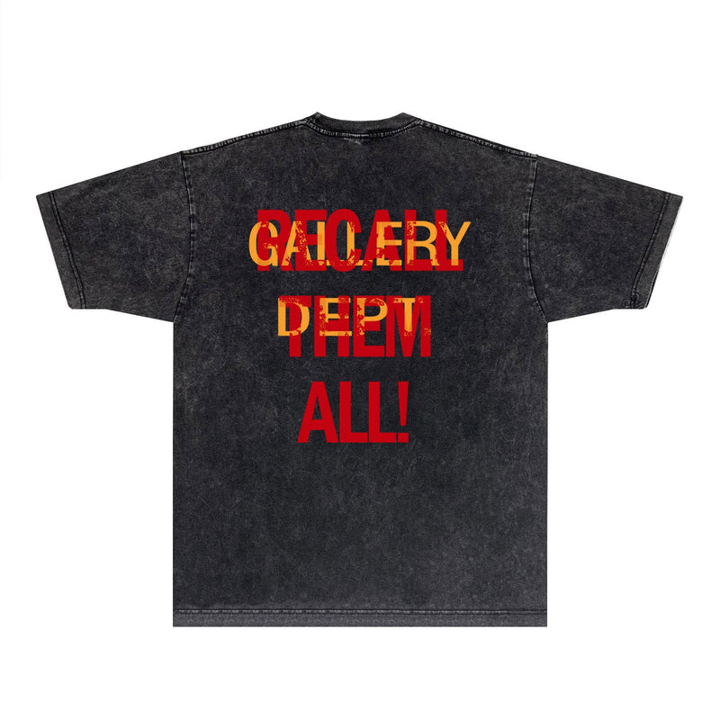 Gallery Dept T Shirts Tee Shirt Washed and Worn Short Sleeve T-shirt Blouse