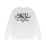 Amiri Long Sleeved Shirt Fashion Brand Crew Sweatshirts round Neck Sweater