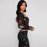 Women Co-Ord Set Long Sleeve Pullover Top Sheath Dress Suit