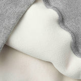 Unisex Winter Cotton Coat Winter Letter Printed Warm Top Hooded Sweater