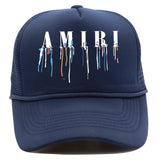 Amiri Hat Summer Cap Outdoor Mesh Cap Alphabet Print Baseball Cap