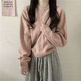 Women Knitted Pullover Vintage Sweater Loose Sweater