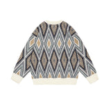 Unisex Sweater Autumn Rhombus Knitted Sweater