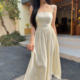 Women Dresses Spring and Summer Strap Dress Long Dress (Csm202403)