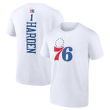 NBA T-Shirts NBA Basketball T-Shirt 76ers Harden Embiid Jersey Short Sleeve