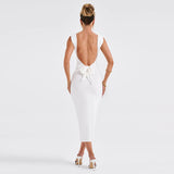 Women Dresses Summer Sexy Backless Slim Fit Long Skirt Vest Dress