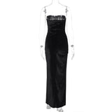 Women Dresses Winter Sexy Slit Slim Fit Dress