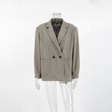 Women Trench Coat Woolen Small Business Suit Coat