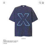 American vintage street T-shirt pure cotton retro men's and women's summer loose