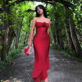 Women Dresses Fall Slim Fit Long Dress