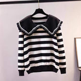 Women Knitwear Autumn and Winter Striped Sweater Sweater