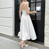 Women Dresses Dress Long Dress with Suspenders (Csm202403)