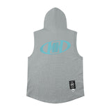 Men Vest Hip Hop Retro Hooded Vest Hip Hop Sleeveless T-shirt Men and Women