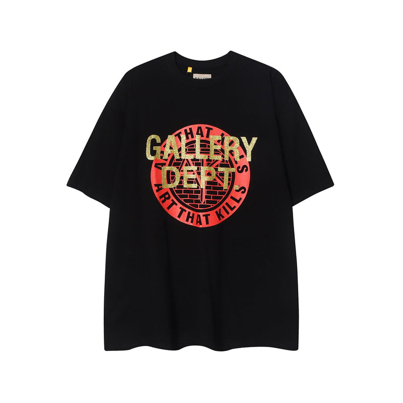Gallery Dept T Shirts Men's Vintage Los Angeles Short-Sleeved T-shirt Gallery Dept Printed Loose