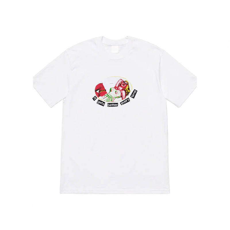 Mens T-shirts 19SS It Gets Better Every Time Tee Blonde T-shirts Cotton