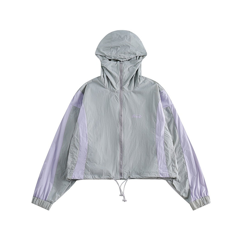 Unisex Jacket Hooded Jacket Summer Sun Protection Top Women's Short Sports Jacket