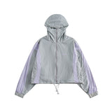 Unisex Jacket Hooded Jacket Summer Sun Protection Top Women's Short Sports Jacket