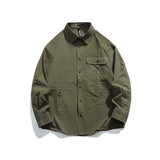 Unisex Jacket Autumn Plaid Loose Shirt