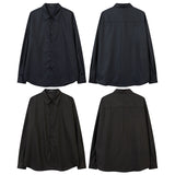 Unisex Vintage Shirt Loose Pendant Striped Long Sleeve Shirt