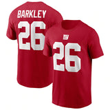 NFL T-Shirts Outdoor Sports Loose T-Shirts Men's NFL Football Giants