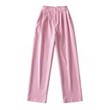 Women Sweatpants Suit Pants Loose Wide-Leg Straight Pants Casual Pants