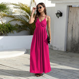 Women Date Dress Summer Slim Fit Lace Lace Spaghetti-Strap Dress