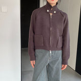 Women Cardigan Winter Sweater Cardigan Long Sleeve Sweater Coat 8t830