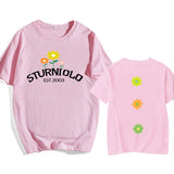 Sturniolo Triplets Flowers Print T-shirt Mens Short Sleeve
