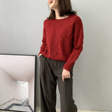 Women Winter Knitted Sweater Autumn and Winter Sweater Women's 8t3029