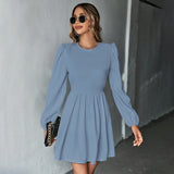 Women Dress Sexy Backless Long Sleeves Dress