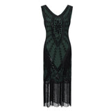 Flappers 1920S Dress Vintage Sequin Tassel Dress