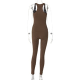 Women Jumpsuit Summer Slim-Fit Zipper Overalls