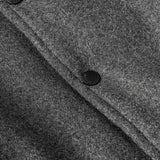 Unisex Winter Cotton Coat PU Leather Baseball Collar Cotton Coat Vintage Loose Cotton Coat