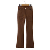 Women Sweatpants Overalls Women's Slim Flared Casual Mopping Pants