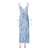 Women Dresses Summer Sexy Backless Lace Sling Dress
