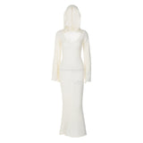 Women Dresses Fall/Winter Slim Hooded Long Sleeve Dress