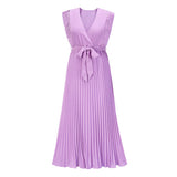 Women Date Dress Chiffon Dress Slim Fit Dress
