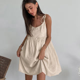 Women Dress Brown Dress Spring/Summer Loose A- line Skirt