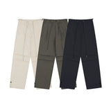 Men Sweatpants Pleated Casual Straight Trousers Loose Sports Drawstring Ankle Banded Pants