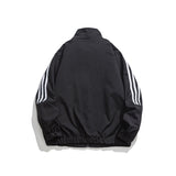 Unisex Jacket Vintage Cardigan Stand Collar Sports Jacket
