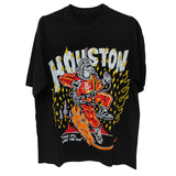 NBA T-Shirts Warren Lotas NBA Street Trend T-Shirt Sports Short Sleeve Top