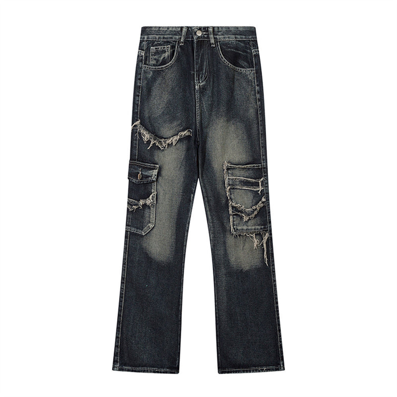 Women Pants Jeans Baggy Straight Trousers Trousers