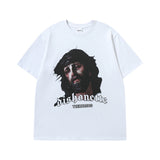 Men T Shirt Hip Hop Rap Portrait Hip Hop Short Sleeve T-shirt