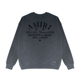 Amiri Long Sleeved Shirt Fashion Brand Crew Sweatshirts round Neck Sweater