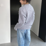 Women Winter Knitted Sweater round Neck Sweater Autumn and Winter Loose-Fitting Long Sleeve Sweater Q731