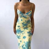Women Dresses Sexy Suspenders Backless Dress