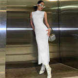 Women Dresses Summer Slim round Neck Dress