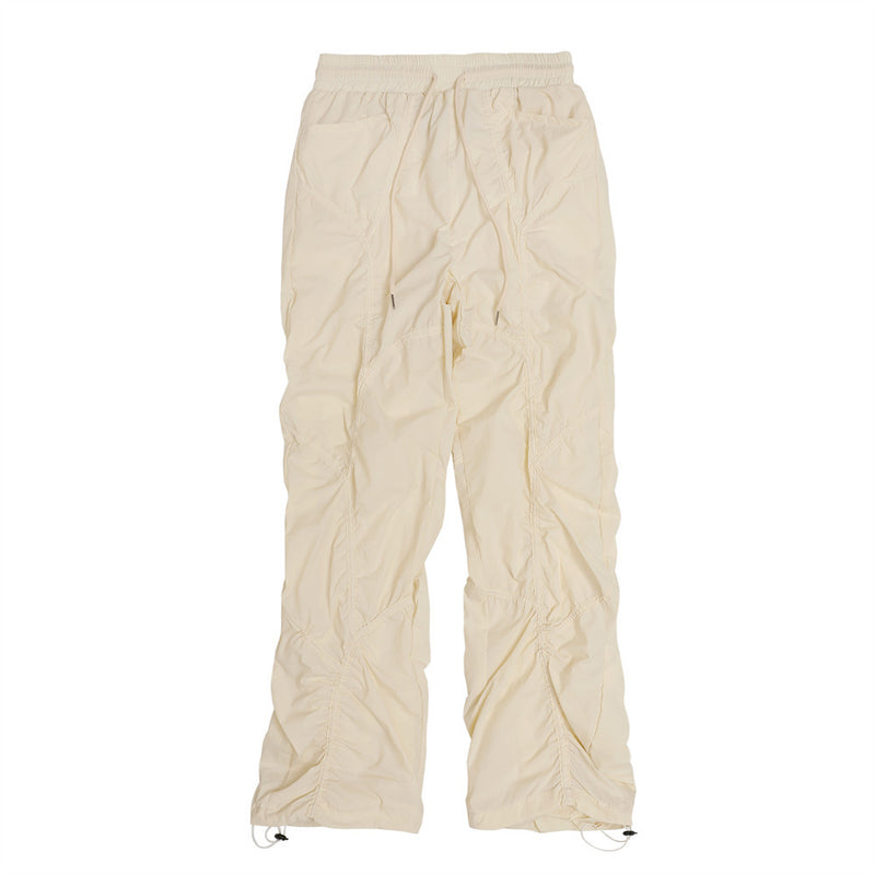 Men Sweatpants Pleated Loose Casual Pants Loose-Fitting Wide-Leg Trousers