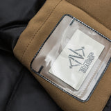 Unisex Winter Cotton Coat Retro Patchwork Contrast Color Letter Tide Polo Collar Jacket Baseball Uniform